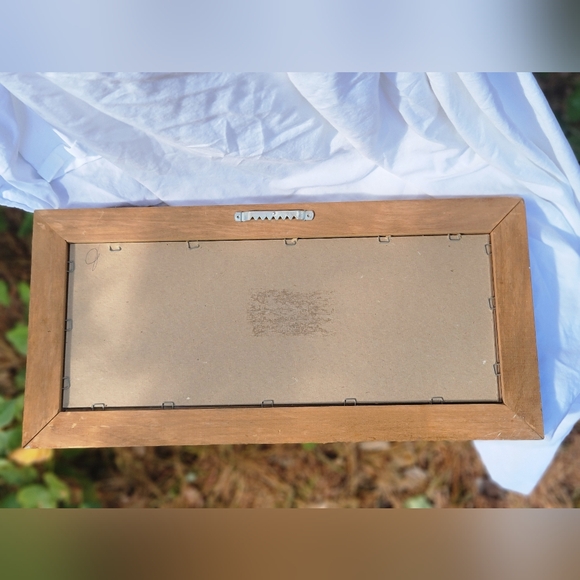 Vintage Handmade Calligraphy Framed Pressed Flowers Inspirational Wall Decor - Picture 4 of 5